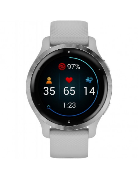 Ceas Smartwatch Garmin Venu 2S, GPS Wi-Fi, Mist Grey +