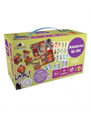 Alfabetul La Circ, Puzzle Noriel, 30 Piese,Uniq3843