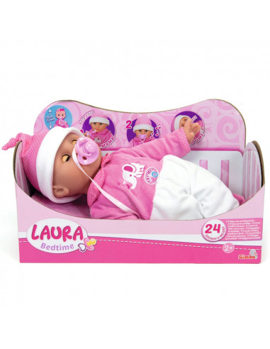 Papusa cu corp moale Simba Laura Bedtime 38 cm cu