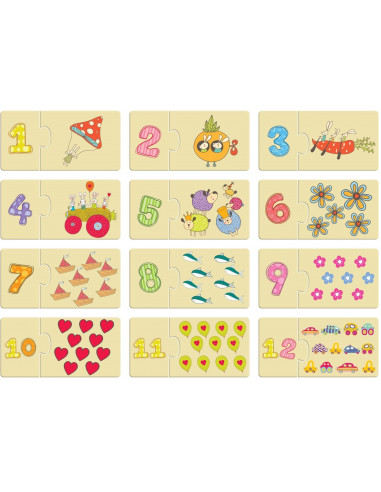 Invata Sa Numeri, Puzzle Noriel, 48 Piese,Uniq3867
