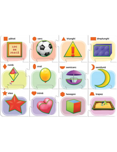 Invata Formele, Puzzle Noriel, 24,Uniq3850