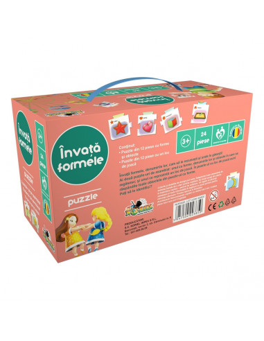 Invata Formele, Puzzle Noriel, 24,Uniq3850