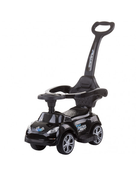Masinuta de impins Chipolino Turbo black cu maner,ROCTR02102BK