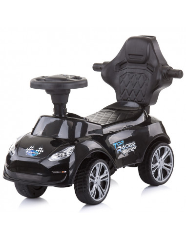 Masinuta de impins Chipolino Turbo black cu maner,ROCTR02102BK