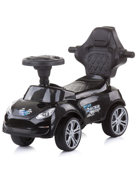 Masinuta de impins Chipolino Turbo black cu maner,ROCTR02102BK