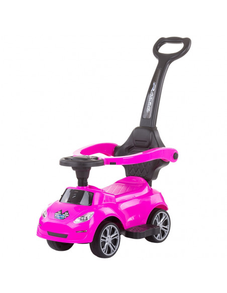 Masinuta de impins Chipolino Turbo pink cu maner,ROCTR02106PI