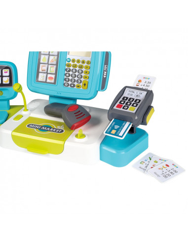 Jucarie Smoby Casa de marcat Large Cash Register albastru cu