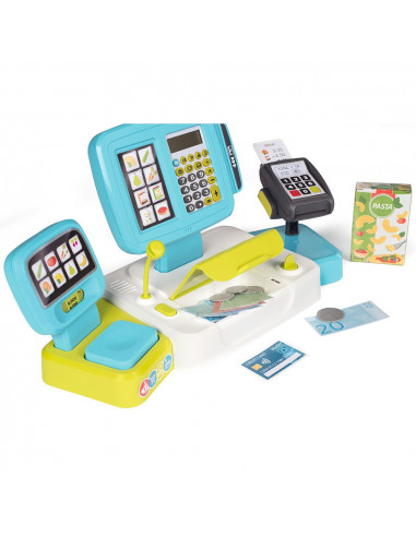 Jucarie Smoby Casa de marcat Large Cash Register albastru cu