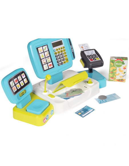 Jucarie Smoby Casa de marcat Large Cash Register albastru cu