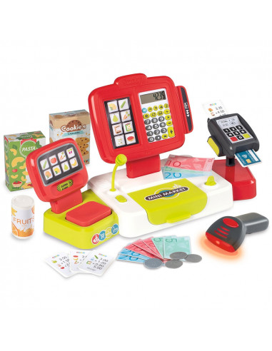 Jucarie Smoby Casa de marcat Large Cash Register rosu cu