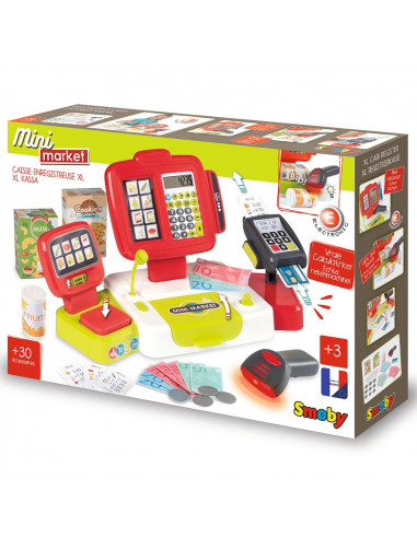 Jucarie Smoby Casa de marcat Large Cash Register rosu cu