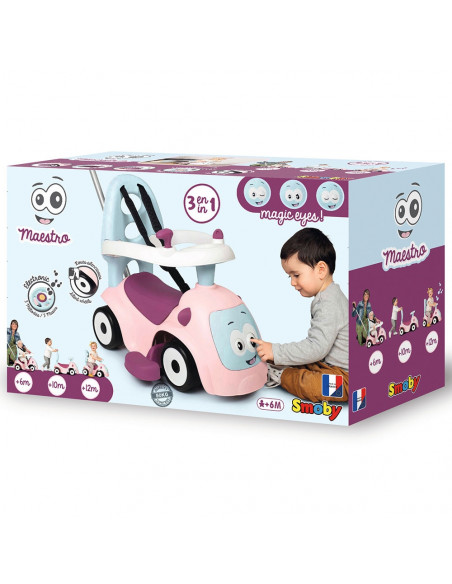 Masinuta de impins Smoby Maestro pink,S7600720305