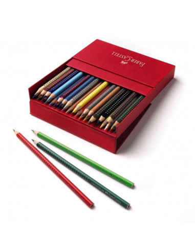 FC112436,Creioane Colorate Faber-Castell Grip 2001, 36 Culori, Cutie Cadou