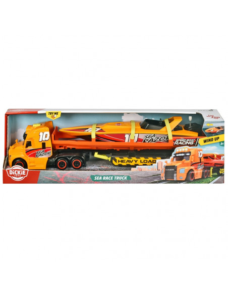 Set Dickie Toys Sea Race Truck Camion cu remorca si