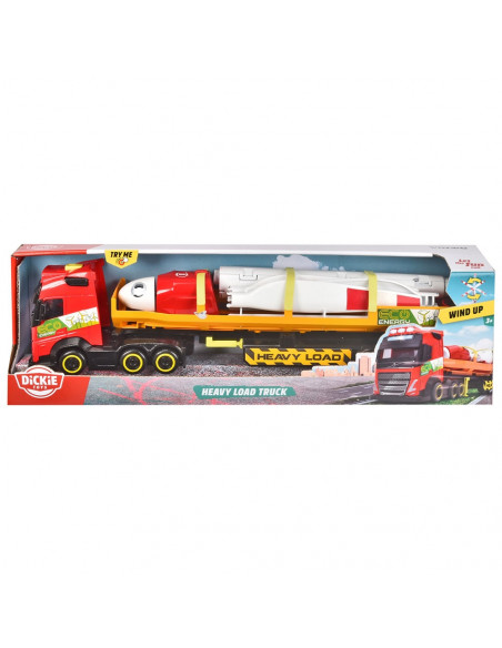 Set Dickie Toys Heavy Load Truck camion Volvo FH16 cu remorca