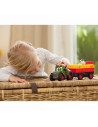 Tractor Dickie Toys Happy Fendt Animal Trailer cu remorca si