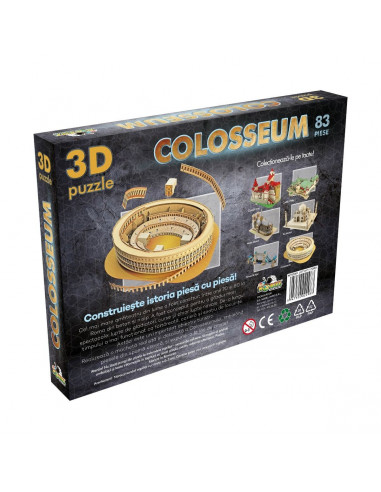 Colosseum, Puzzle Noriel 3D, 83 Piese,Uniq2983