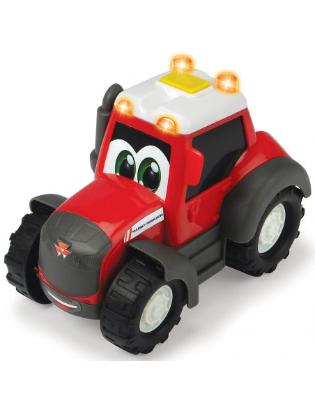 Tractor Dickie Toys Happy Ferguson Animal Trailer cu remorca si