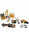 Pista de masini Majorette Creatix Construction cu 5 masinute
