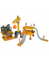 Pista de masini Majorette Creatix Construction cu 5 masinute