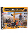 Pista de masini Majorette Creatix Construction cu 5 masinute