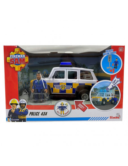 Masina de politie Simba Fireman Sam, Sam Police Car cu figurina