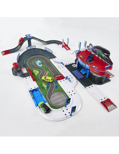 Pista de masini Majorette Creatix Dacia Duster Test Center cu 4