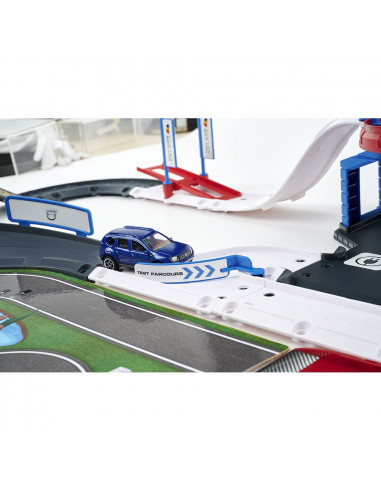 Pista de masini Majorette Creatix Dacia Duster Test Center cu 4