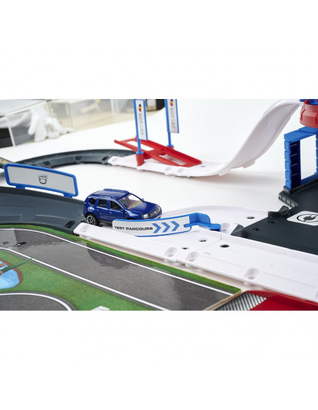 Pista de masini Majorette Creatix Dacia Duster Test Center cu 4