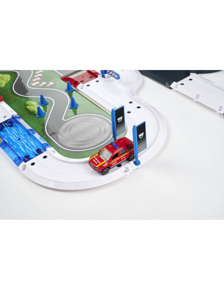 Pista de masini Majorette Creatix Dacia Duster Test Center cu 4