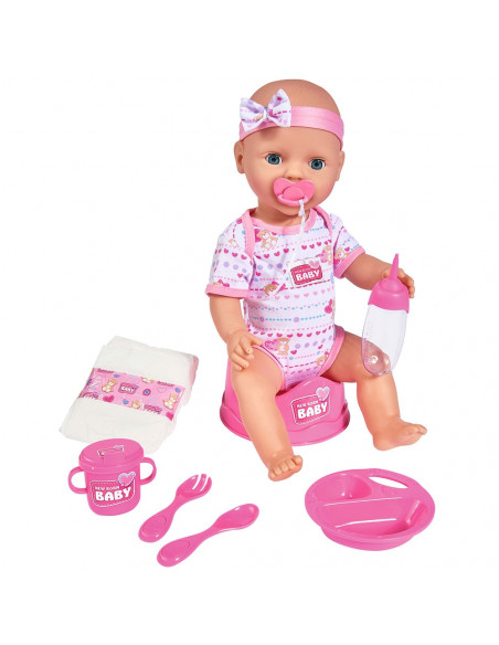Papusa Simba New Born Baby, Baby Doll 43 cm cu
