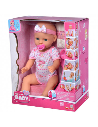 Papusa Simba New Born Baby, Baby Doll 43 cm cu