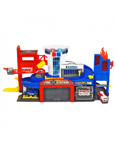 Pista de masini Dickie Toys Fire and Rescue cu 2