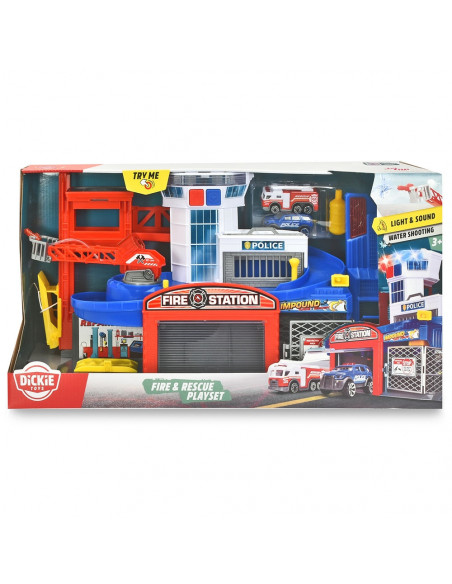 Pista de masini Dickie Toys Fire and Rescue cu 2