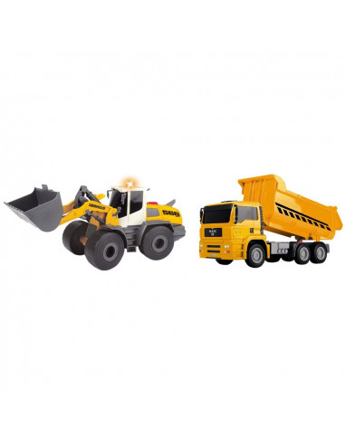 Set Dickie Toys Construction Twin Pack camion basculant MAN si