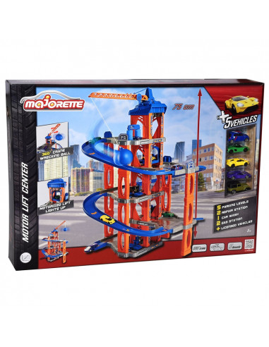 Pista de masini Majorette Motor Lift Center cu 5