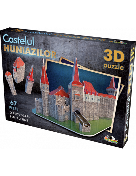 Castelul Huniazilor, Puzzle Noriel 3D, 67 Piese,Uniq3522