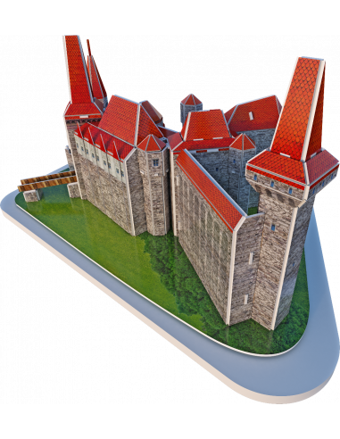 Castelul Huniazilor, Puzzle Noriel 3D, 67 Piese,Uniq3522