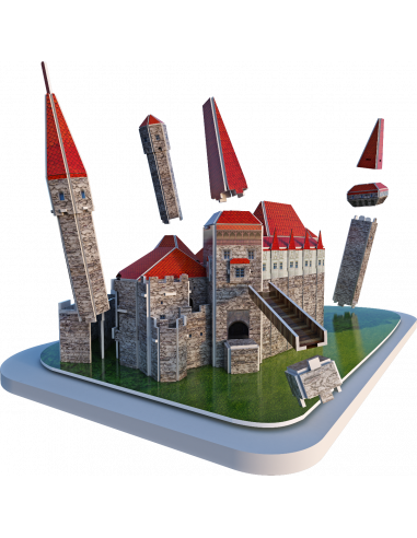 Castelul Huniazilor, Puzzle Noriel 3D, 67 Piese,Uniq3522