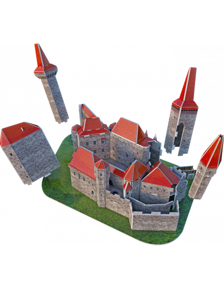 Castelul Huniazilor, Puzzle Noriel 3D, 67 Piese,Uniq3522