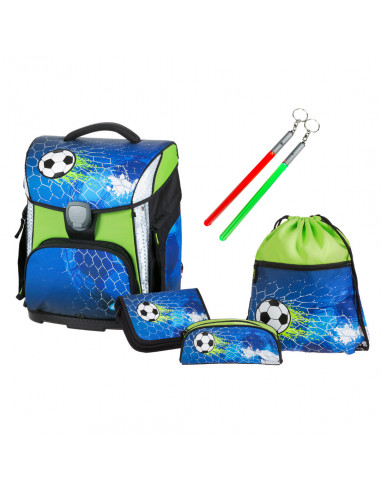 GHIOZDAN FOTBAL 2 ALBASTRU + PENAR, ETUI, SAC SPORT