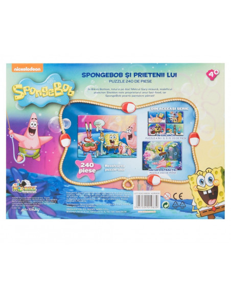 Spongebob Si Prietenii Lui, Puzzle Noriel, 240 Piese,NOR9839
