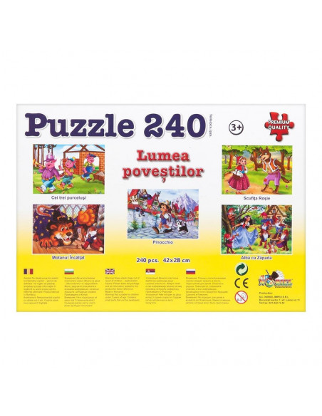 Pinocchio, Puzzle Noriel, 240 Piese,Uniq4490