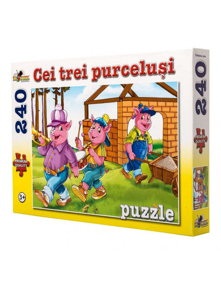 Cei Trei Purcelusi, Puzzle Noriel, 240 Piese,Uniq4506