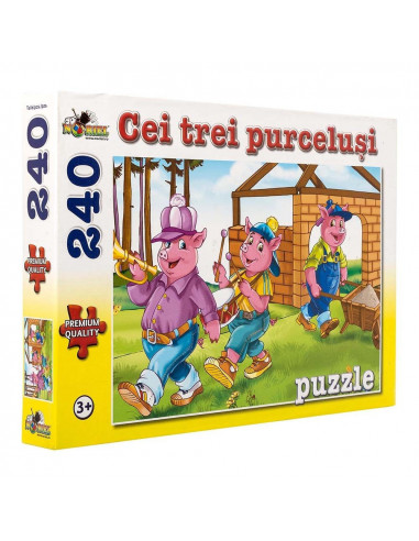 Cei Trei Purcelusi, Puzzle Noriel, 240 Piese,Uniq4506