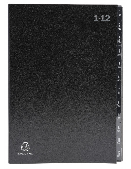 MAPA SEMNATURI 1-12 NEAGRA EXACOMPTA,EX57012E