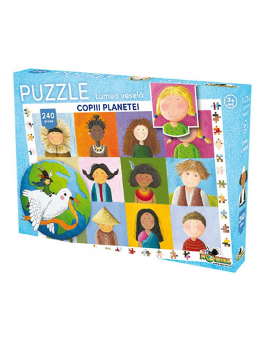 Copiii Planetei, Puzzle Noriel Lumea Vesela, 240 Piese,Uniq3027