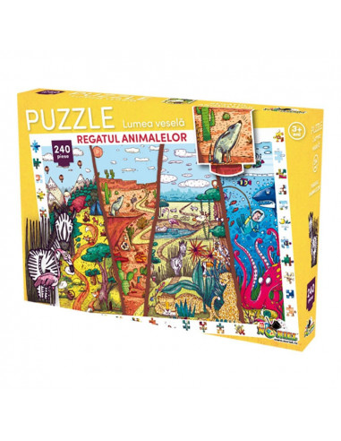 Regatul Animalelor, Puzzle Noriel Lumea Vesela, 240
