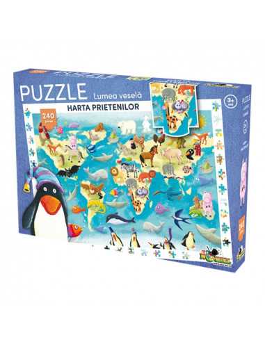 Harta Prietenilor, Puzzle Noriel Lumea Vesela, 240