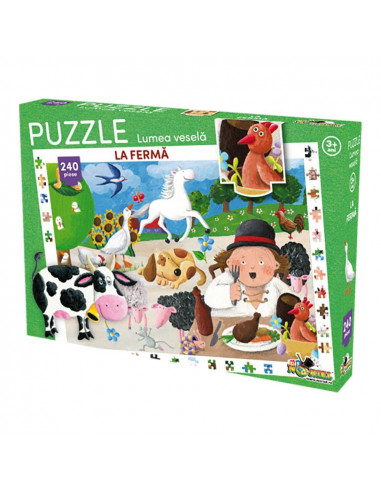 La Ferma, Puzzle Noriel Lumea Vesela, 240 Piese,Uniq3096